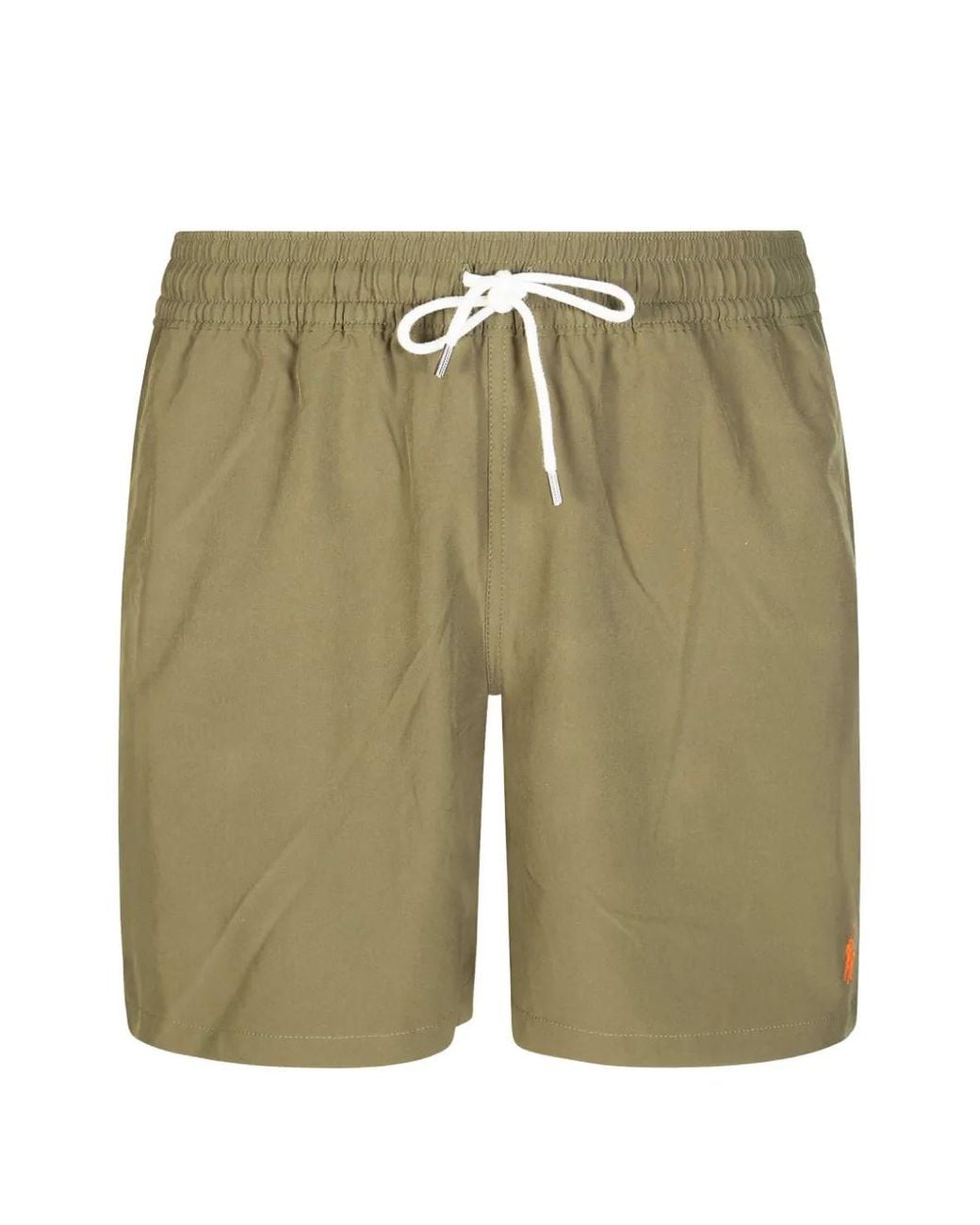 Polo Ralph Lauren Green Traveller Logo-Patch Swim Shorts for men