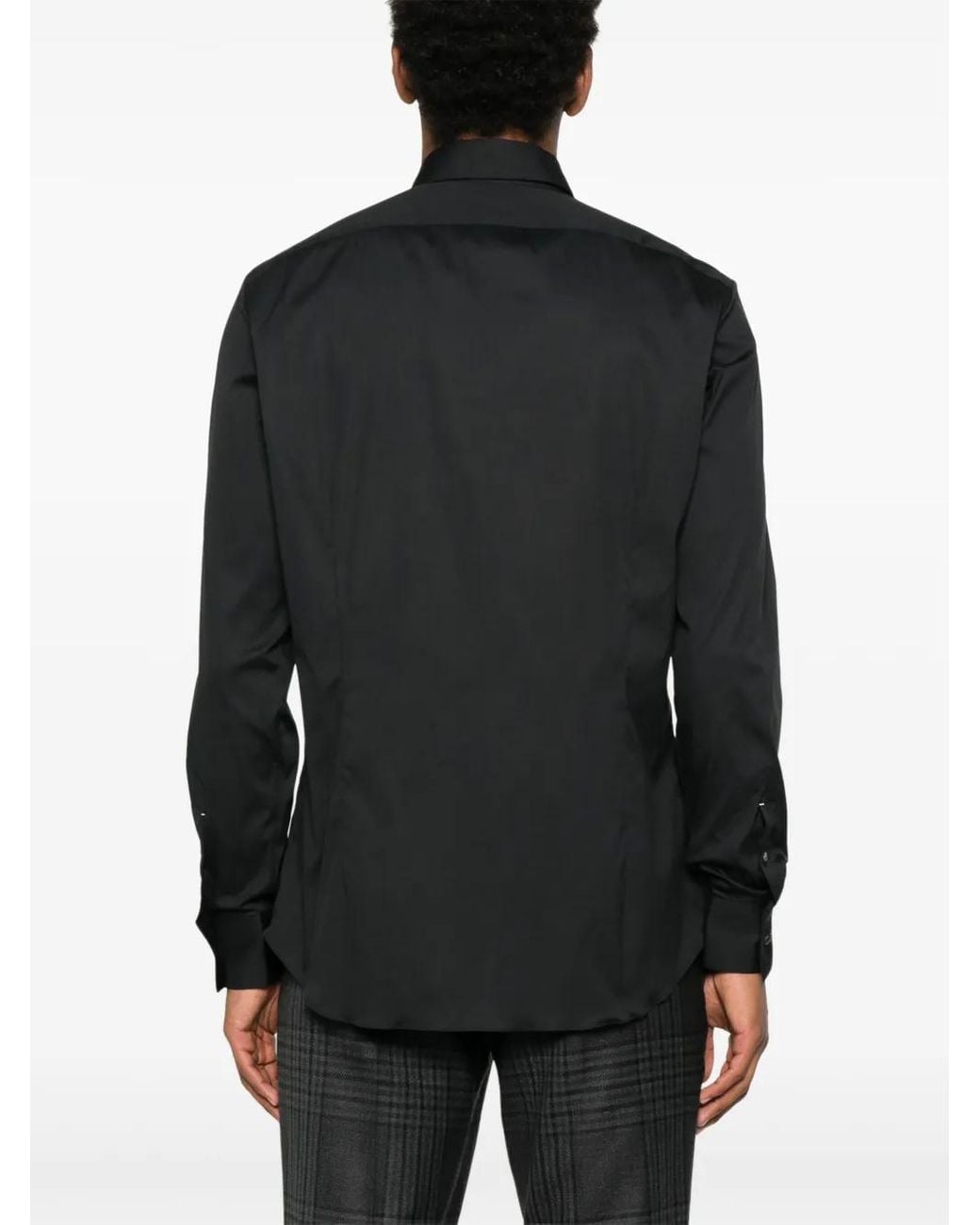 Mazzarelli Button-Down Overhemd in het Black voor heren