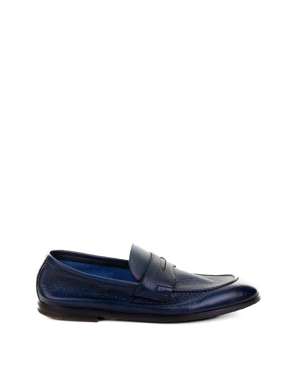Neil Barrett Blue Penny Leather Loafers for men