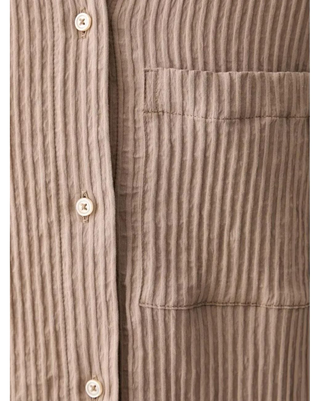 Marc O' Polo Natural Striped Button-Up Shirt