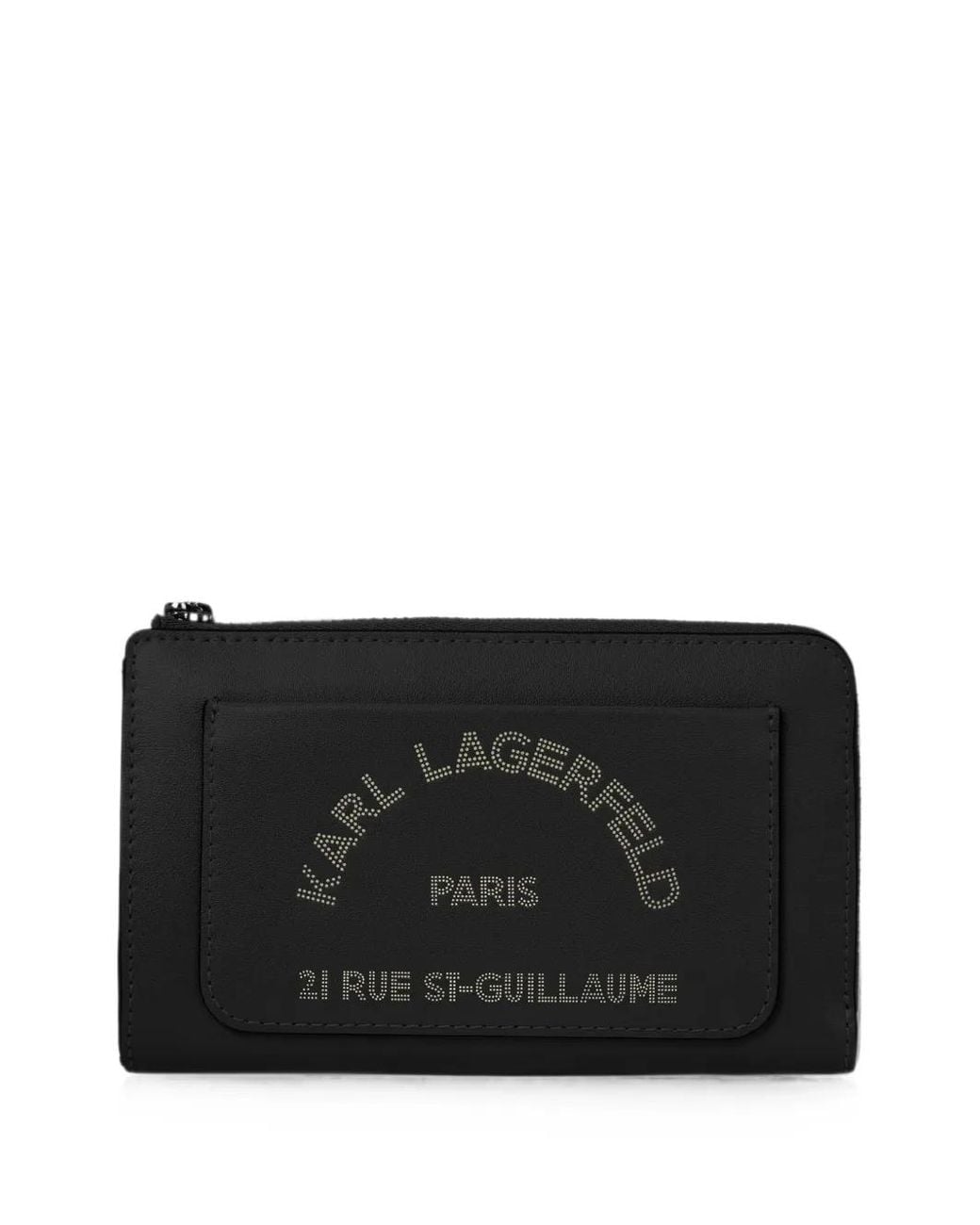 Karl Lagerfeld Black K/Daily Zip Around Wallet