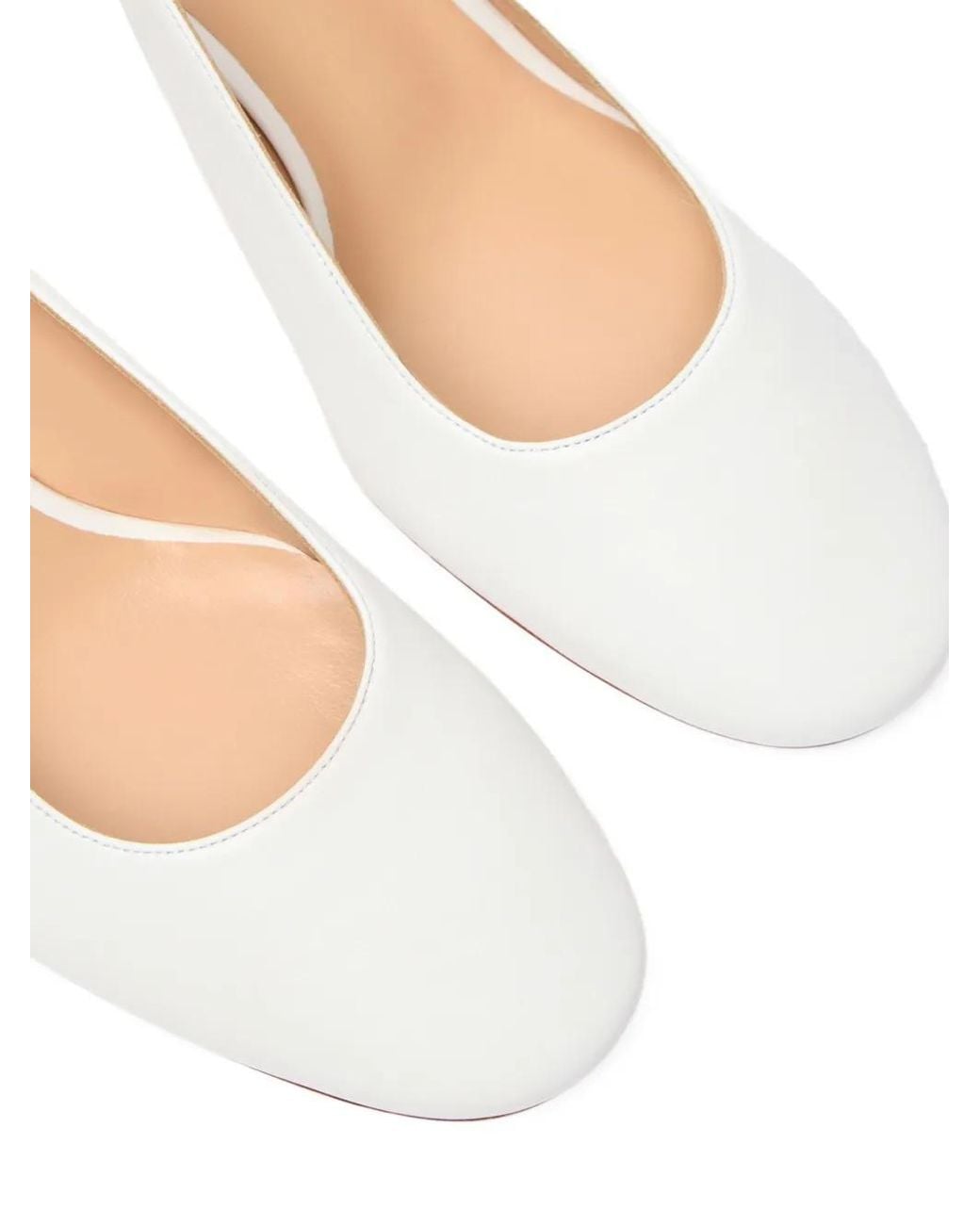 Casadei White Escarpins Cleo 50 Mm À Bride Arrière