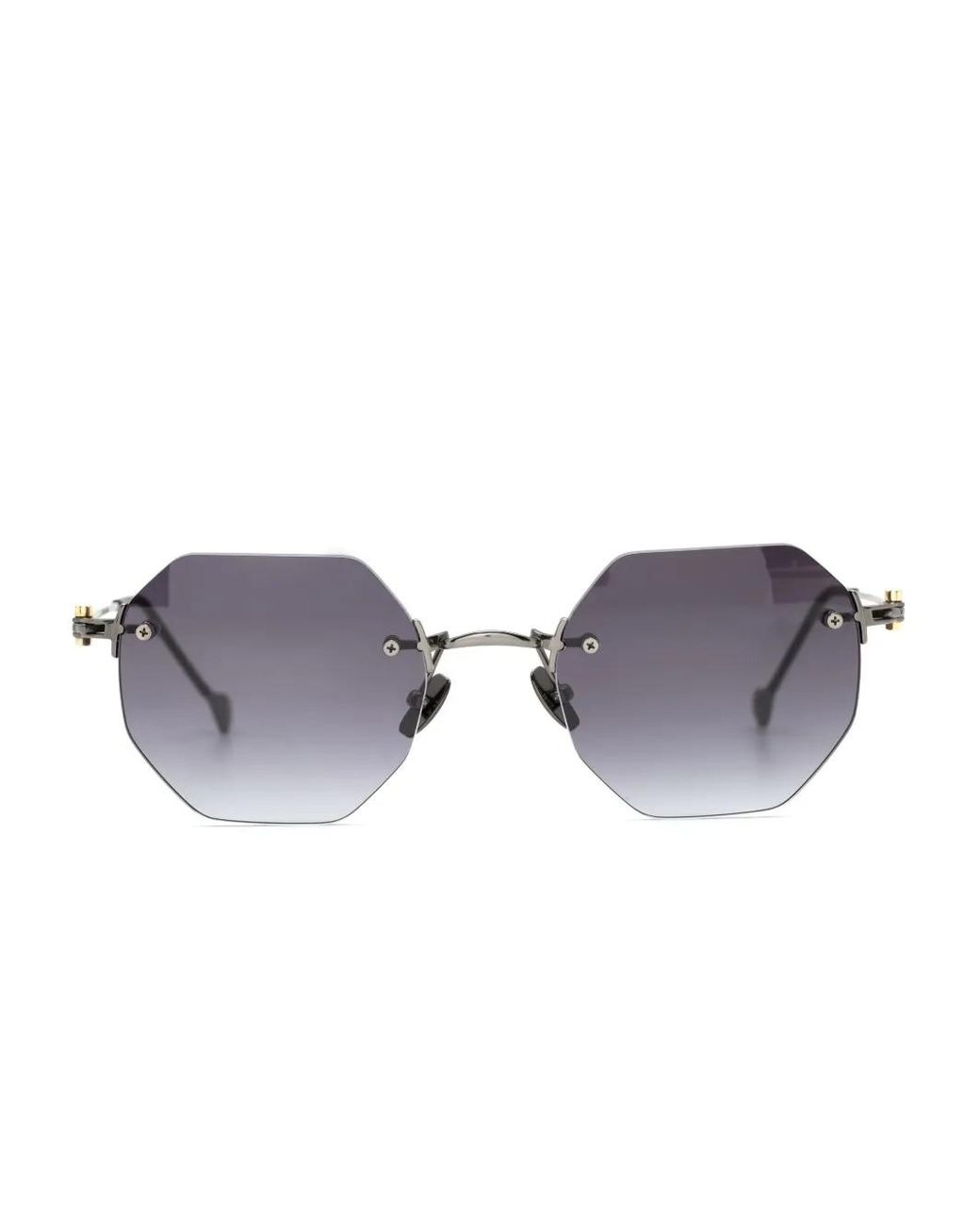 Yohji Yamamoto Metallic Round-Frame Sunglasses