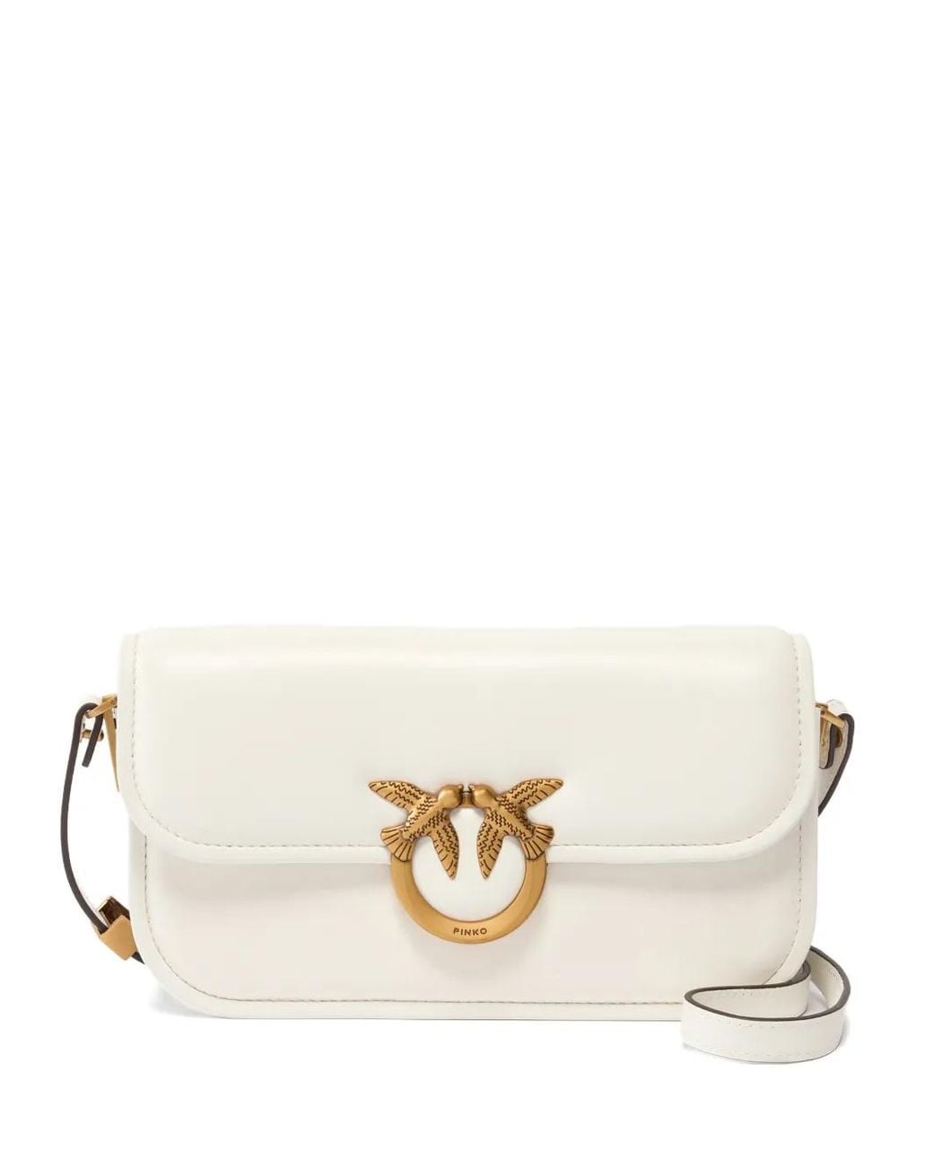 Pinko Natural Small Love Box Cross Body Bag