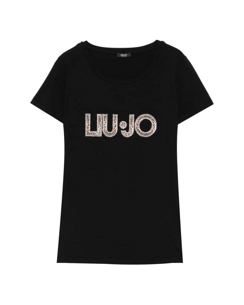 Liu Jo Black T-Shirt With Logo