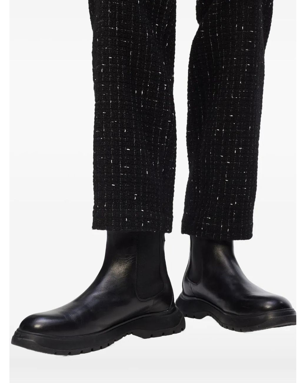 Karl Lagerfeld Black Magnus Chelsea Boots for men