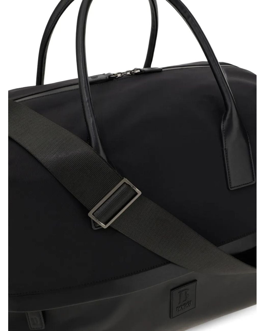 Boggi Black Technical Fabric Travel Bag for men