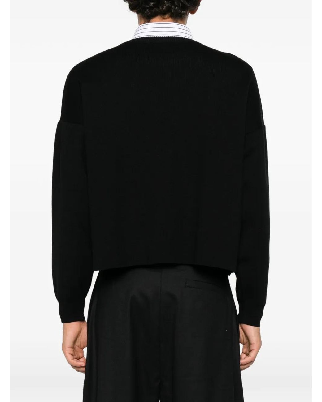 Jersey Con Cuello Redondo MARSĒM de hombre de color Black