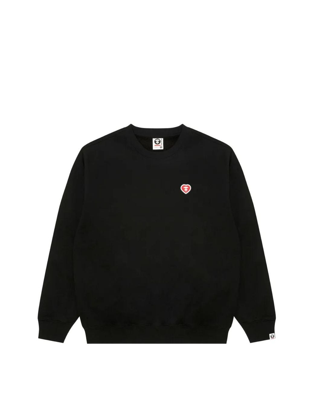 Aape By A Bathing Ape Black Logo-Patch Sweater for men