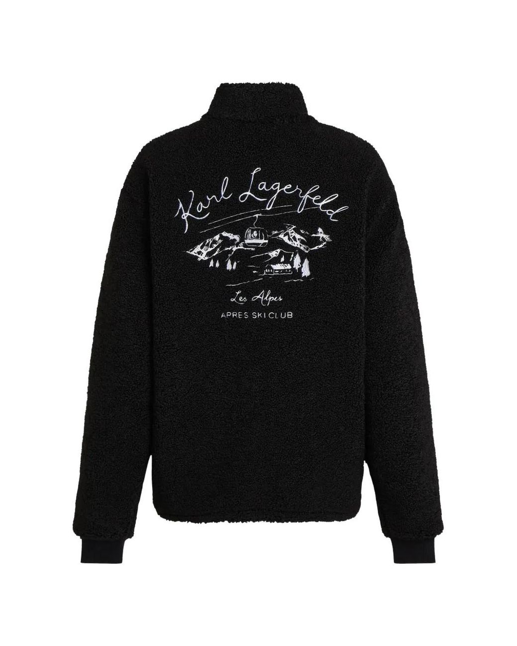 Karl Lagerfeld Black Veste À Logo Brodé for men