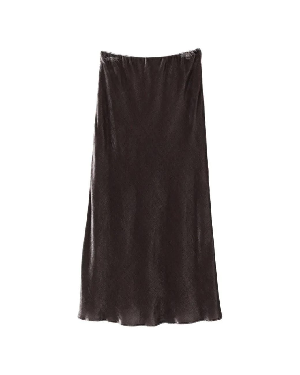 Styland Brown A-Line Maxi Skirt