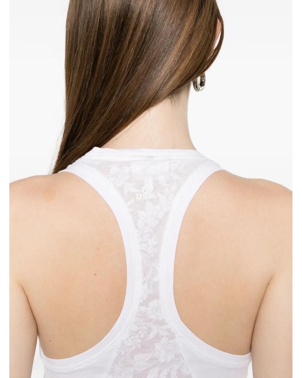 Deha White Racer-Back Tank Top