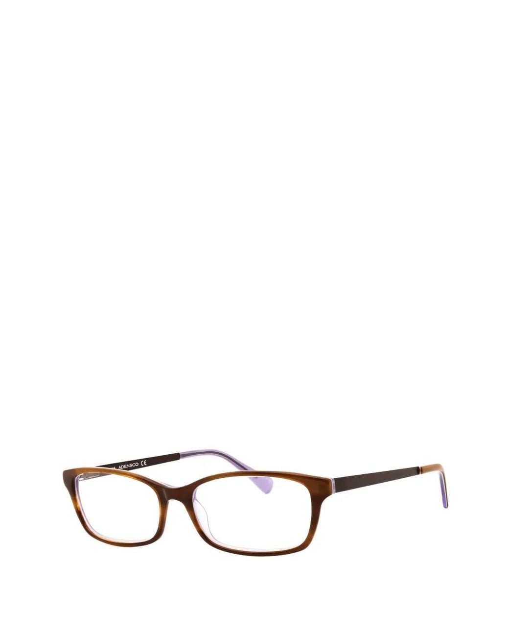 Adensco Black Rectangle-Frame Glasses