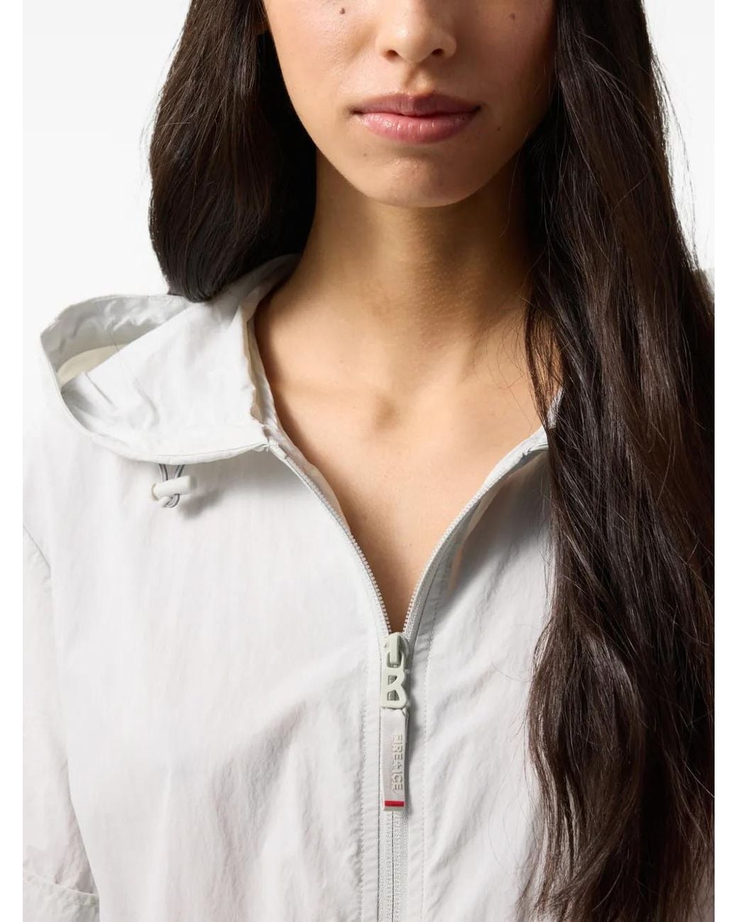 Bogner Fire + Ice Gray Ronny Hooded Mini Dress