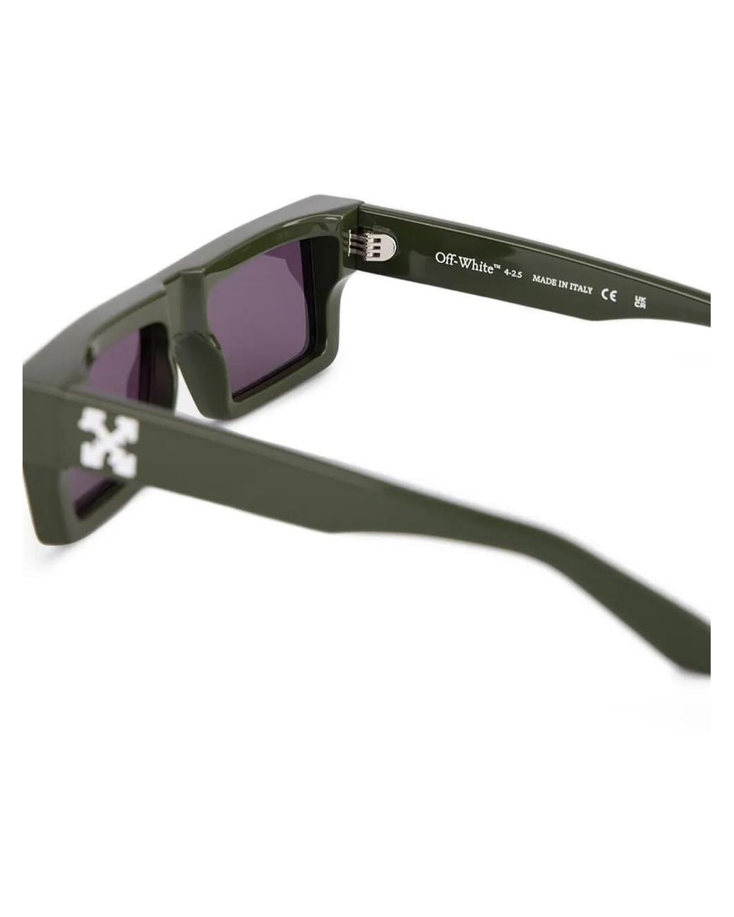 Off-White c/o Virgil Abloh Gray Rectangle Sunglasses for men