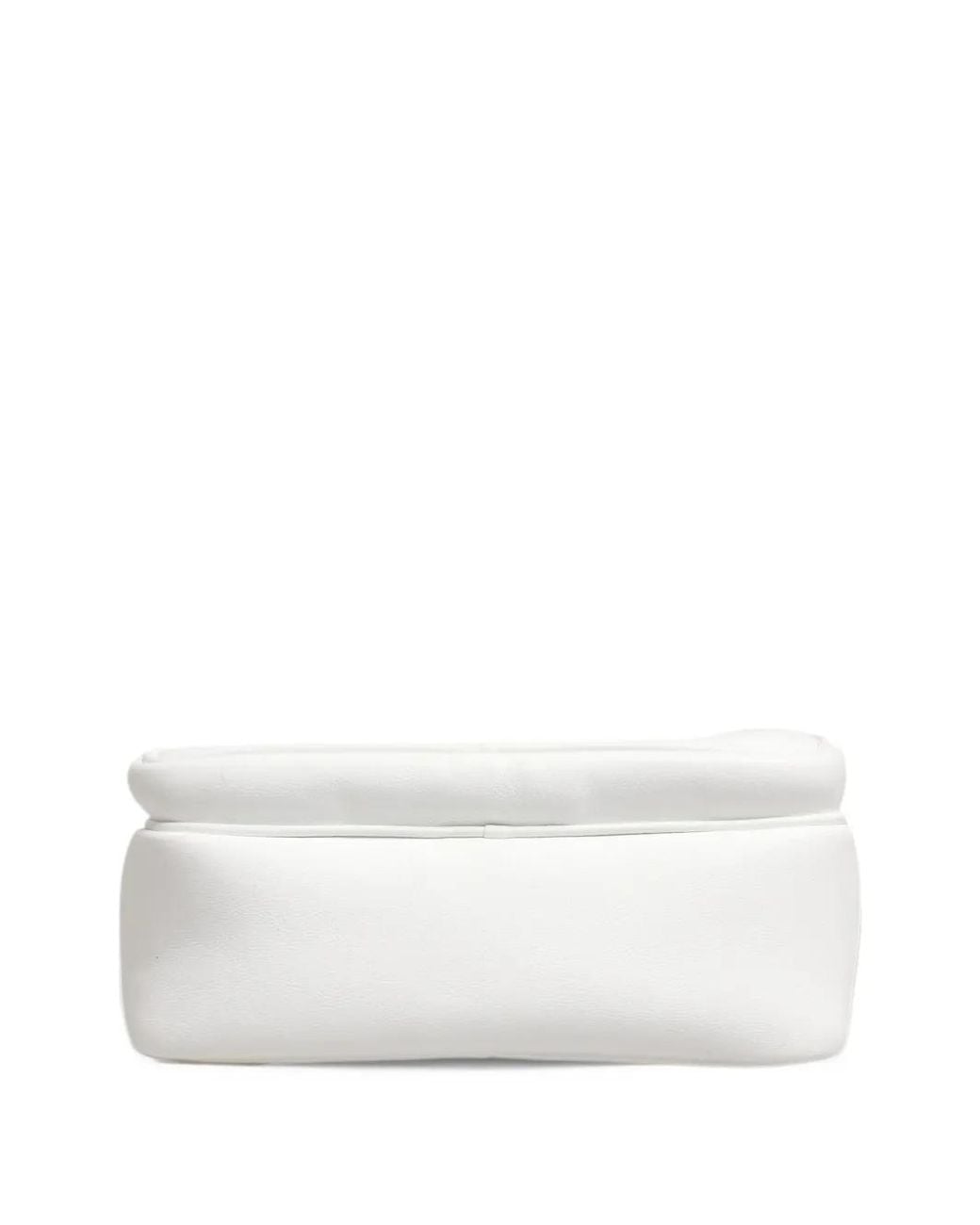 Dolce & Gabbana White Logo-Plaque Messenger Bag for men