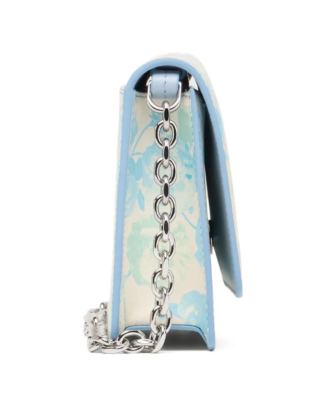 Maison Margiela Blue Medium Floral Chain Cross Body Bag