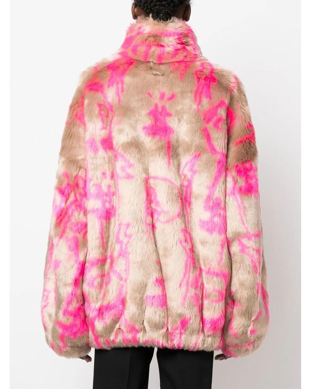Philipp Plein Jas Van Imitatiebont in het Pink