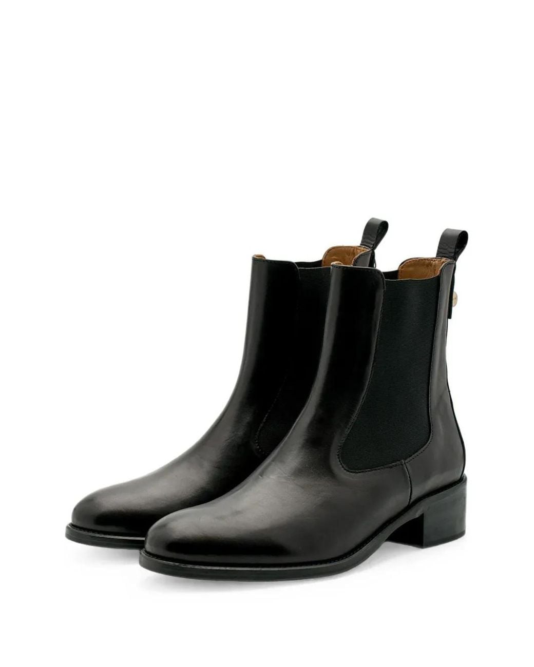Lottusse Black Pina Leather Chelsea Boots