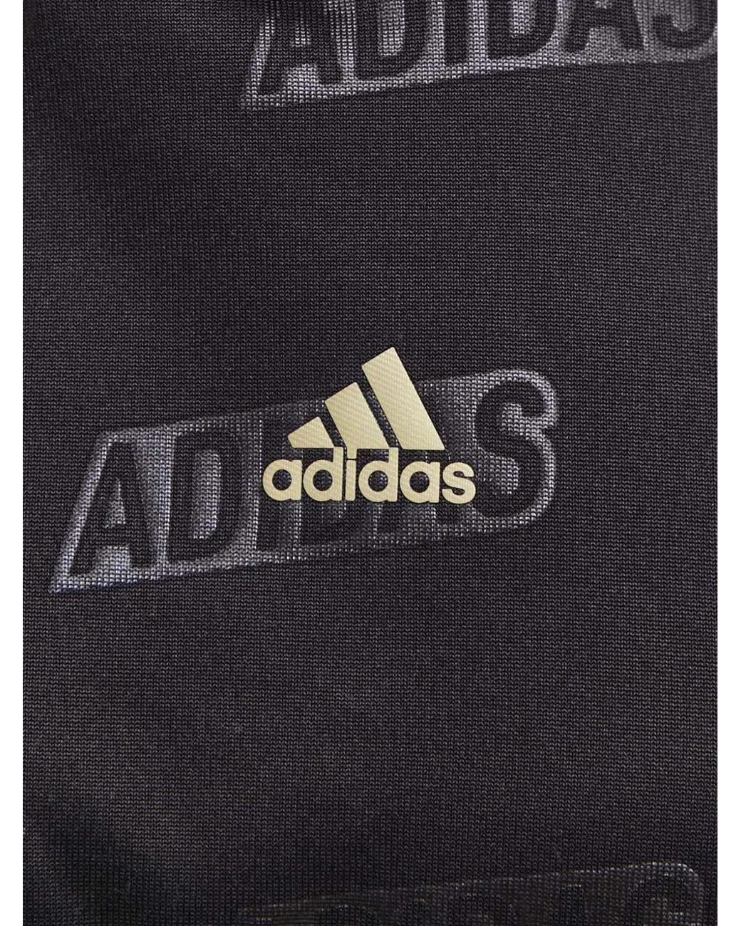 Top Con Capucha Y Logo Adidas de color Blue