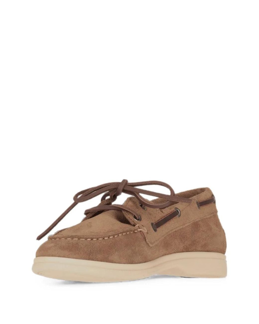 Bekk Brown Almond-Toe Boat Shoes
