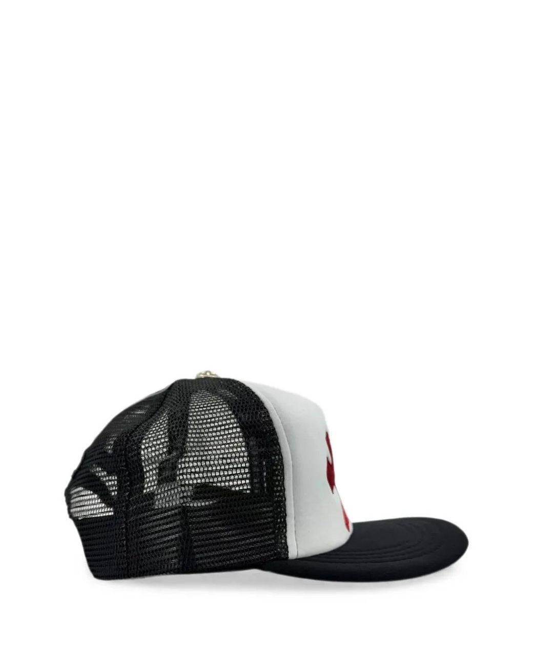 Chrome Hearts Blue Cemetery Leather-Patch Baseball Cap for men