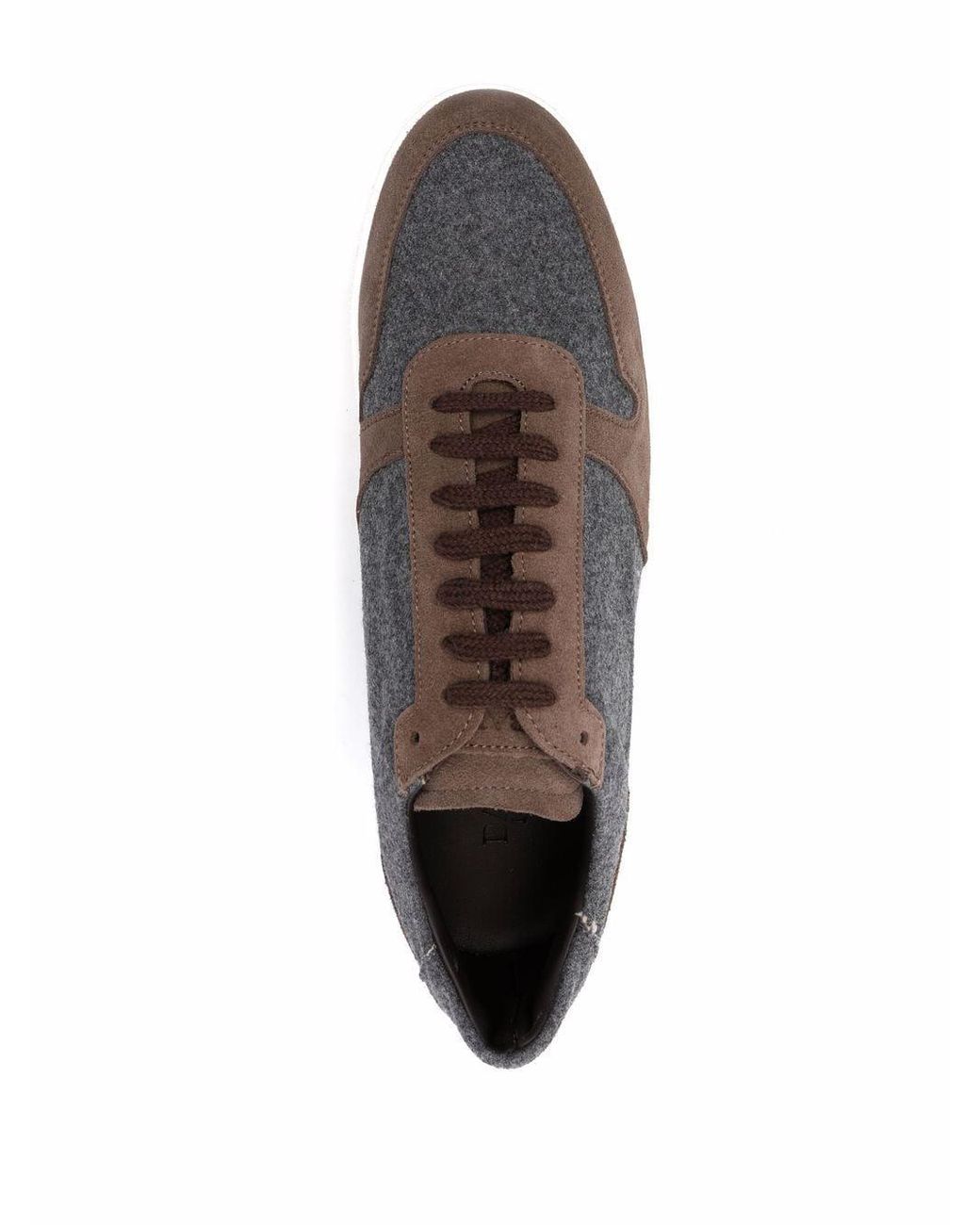 Barba Colour-block Low-top Sneakers in Brown for Men | Lyst