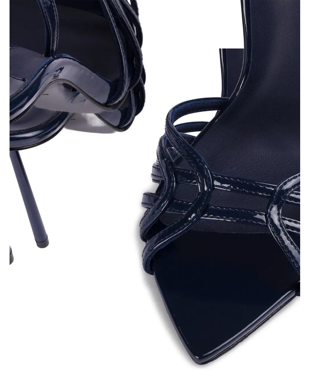 Le Silla Blue Bella Heeled Sandals