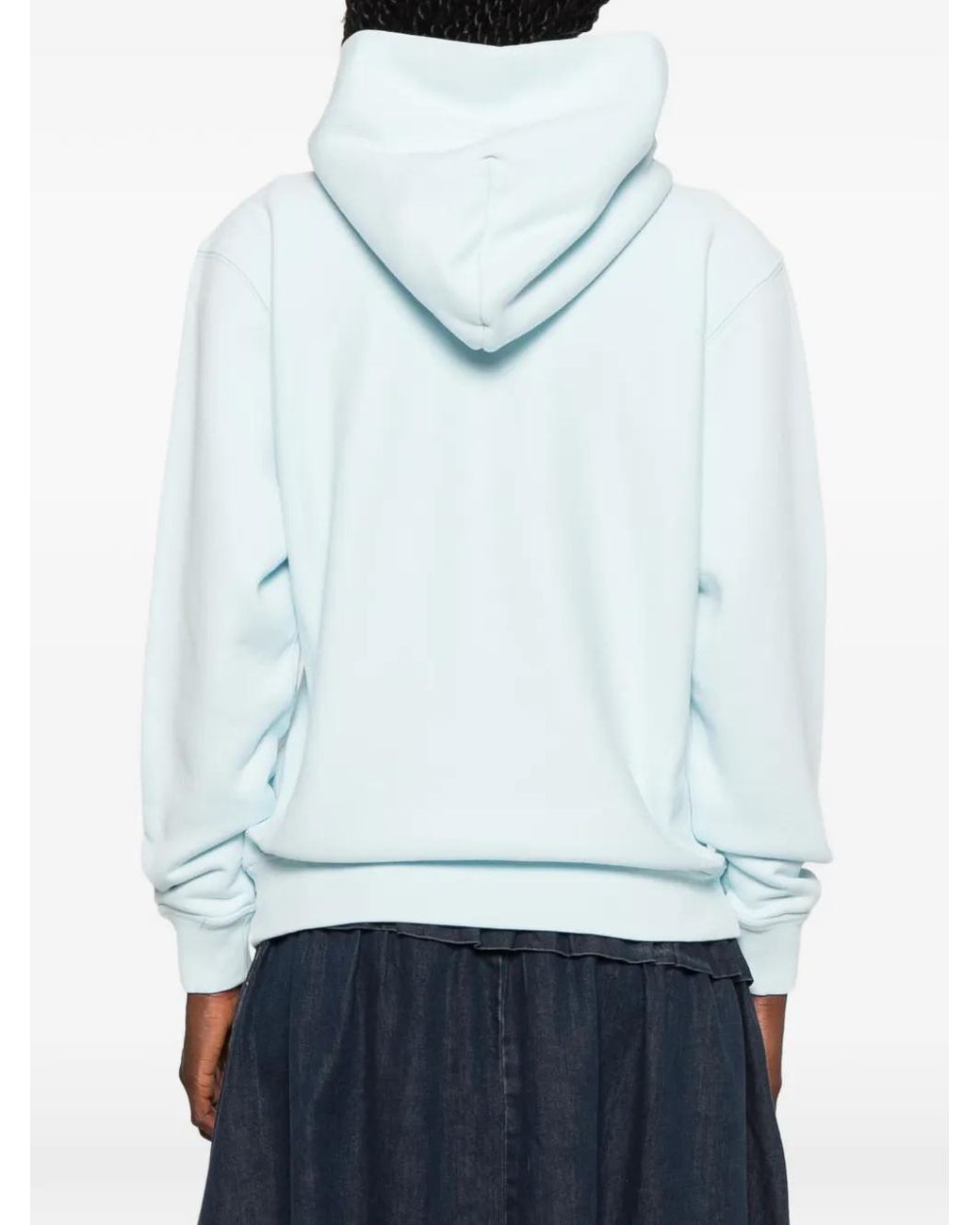 KENZO Blue Flower-Embroidered Hoodie