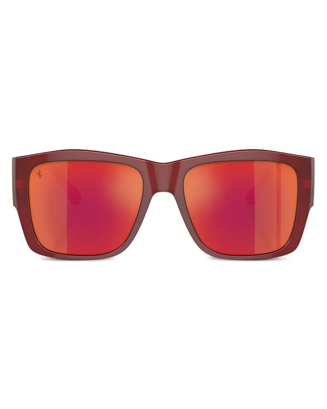 Ferrari Red Square-Frame Sunglasses