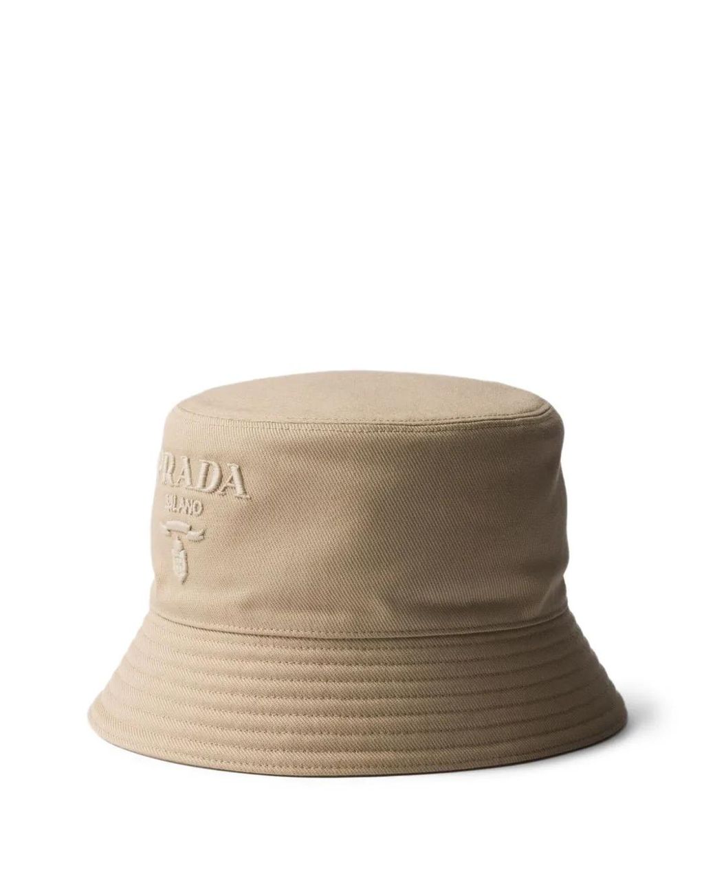 Prada Drill Fischerhut in Natural für Herren
