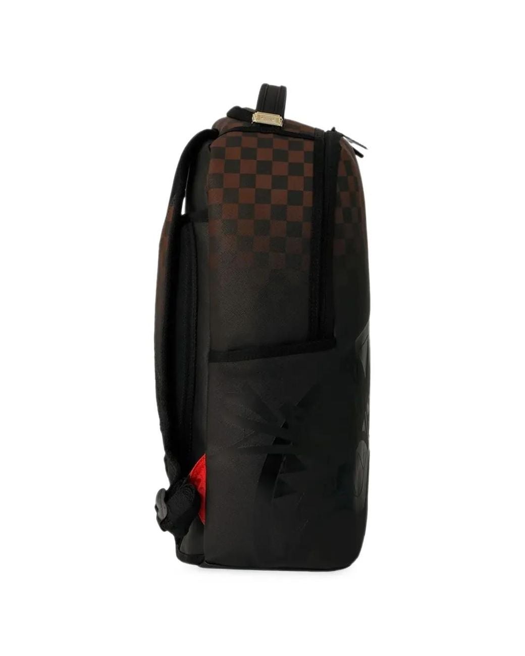 Sprayground Black Check Ghost Drip Backpack for men