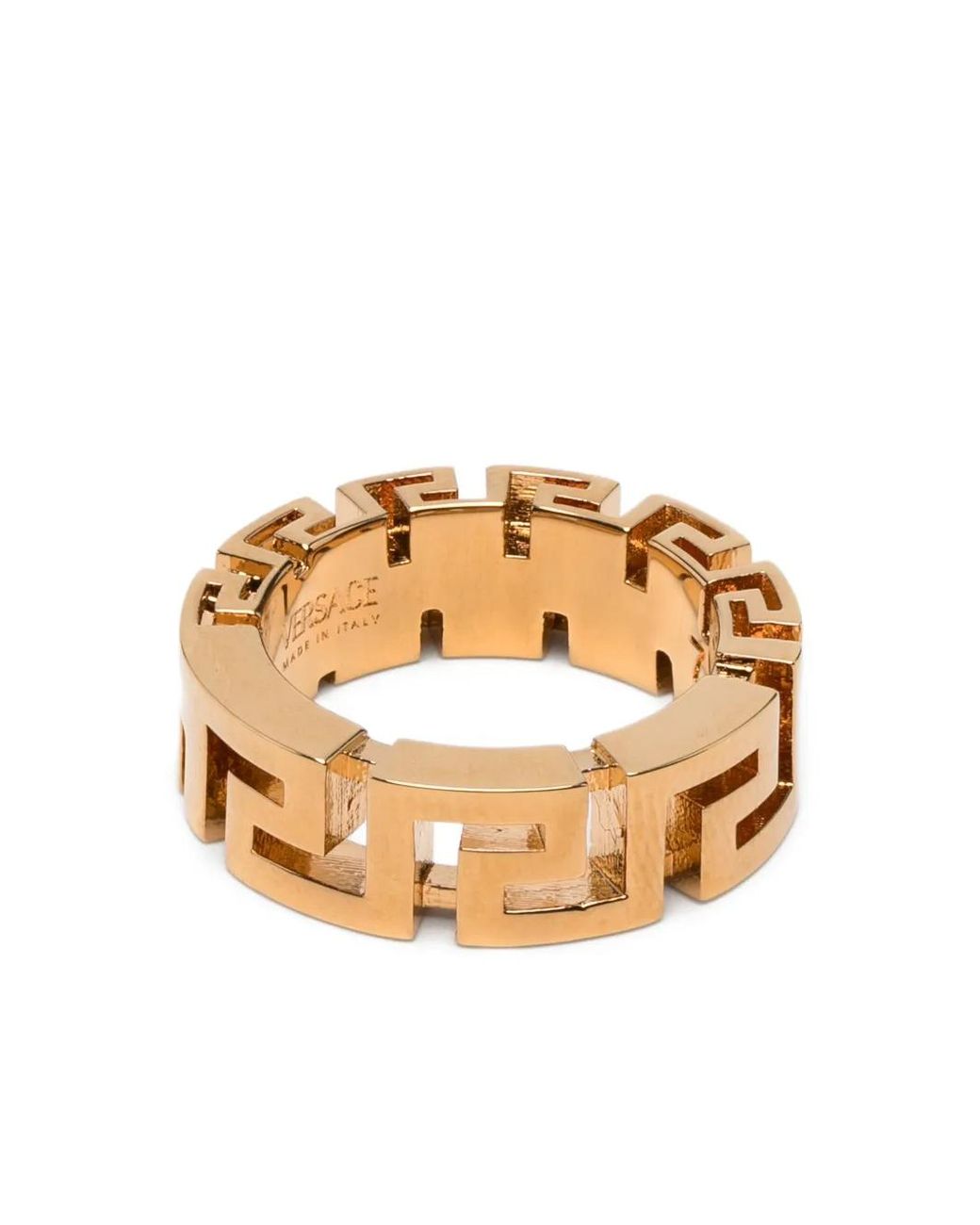 Versace Metallic Greca Ring