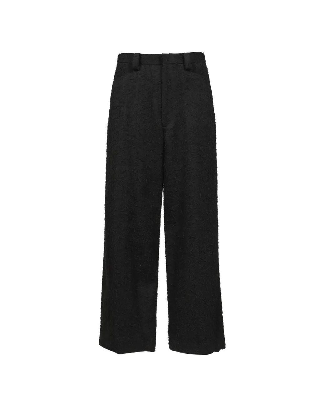 FILTH Black Pantalon Ample Côtelé for men