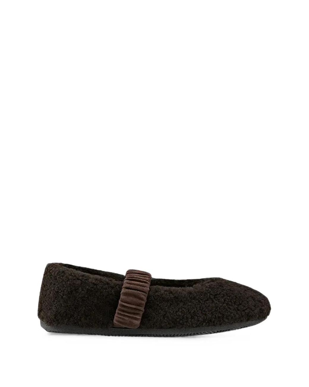Bogner Black Ballerines Élastiquées Vienna À Effet Peau Lainée