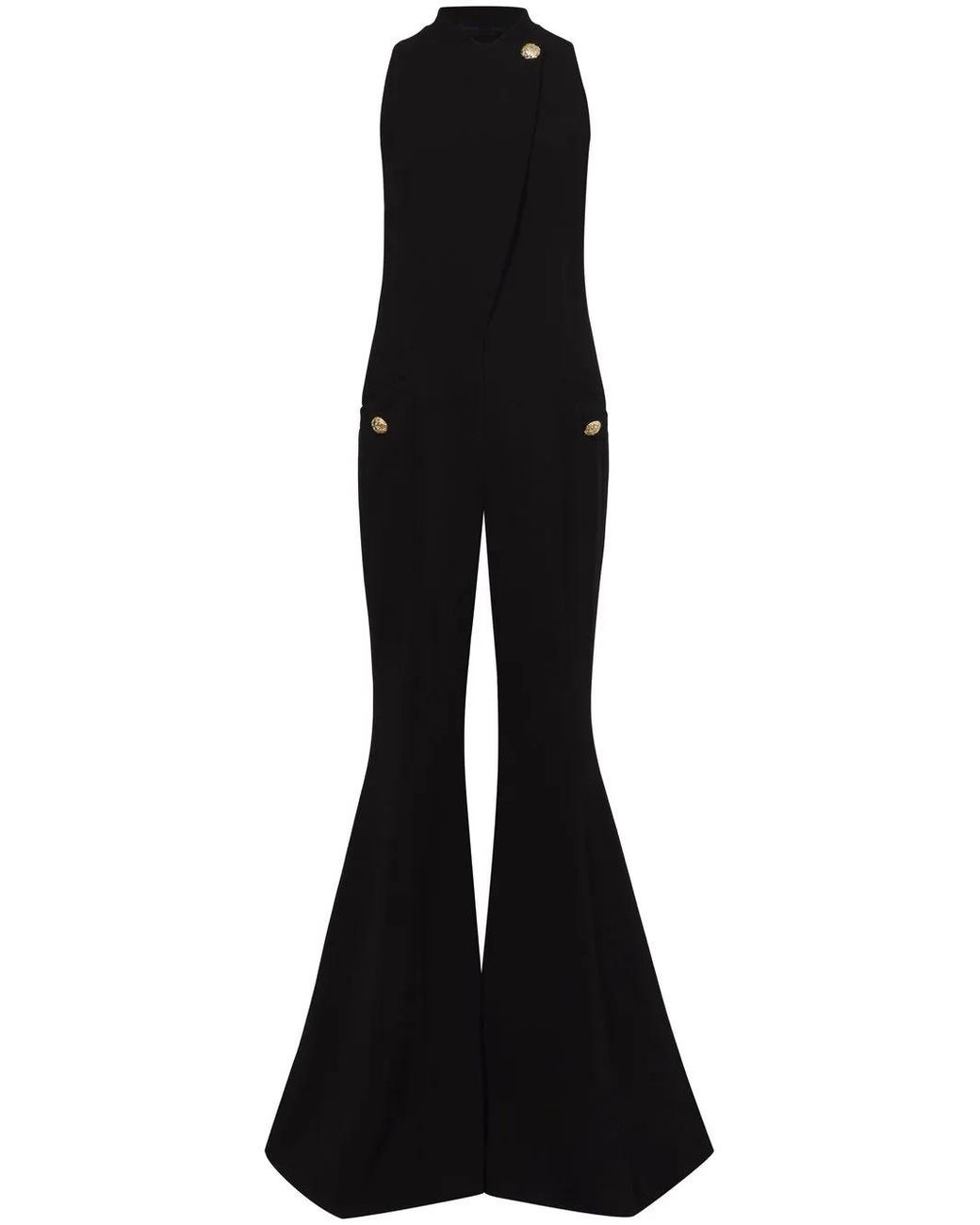 Proenza Schouler Black Stripe-Detail Tuxedo Trousers