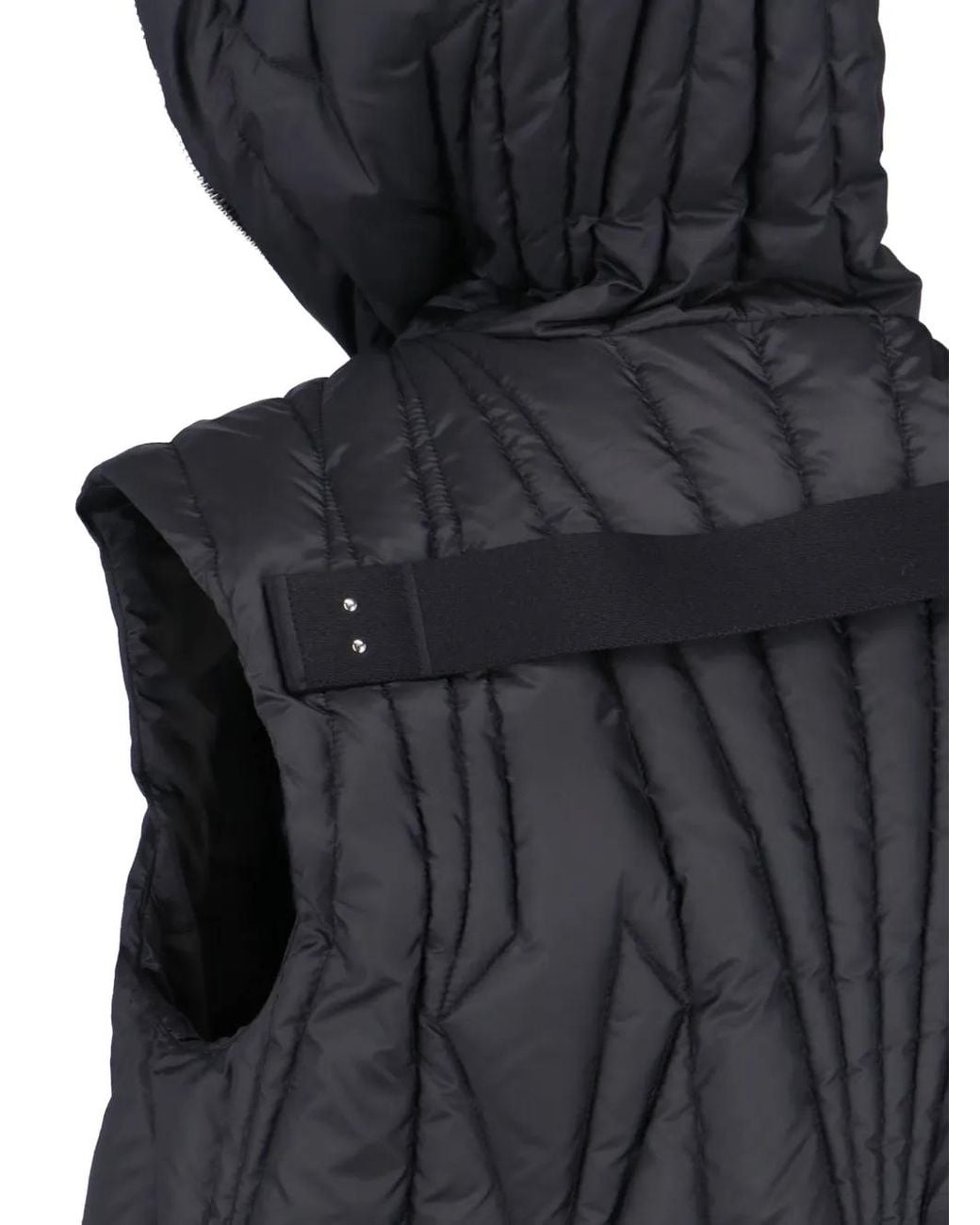 Moncler Black X Rick Owens Quilted Hooded Gilet