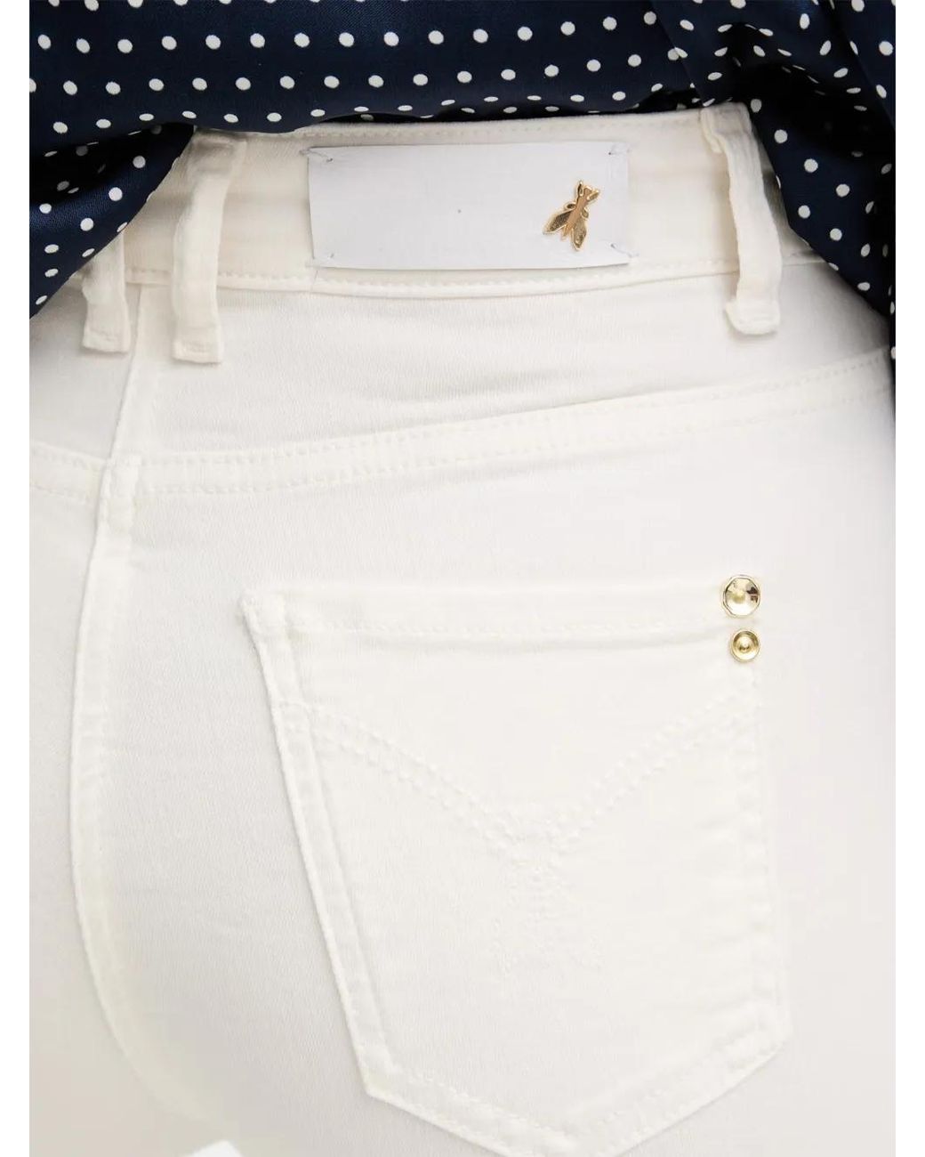 Patrizia Pepe Blue Appliqué-Detail Jeans