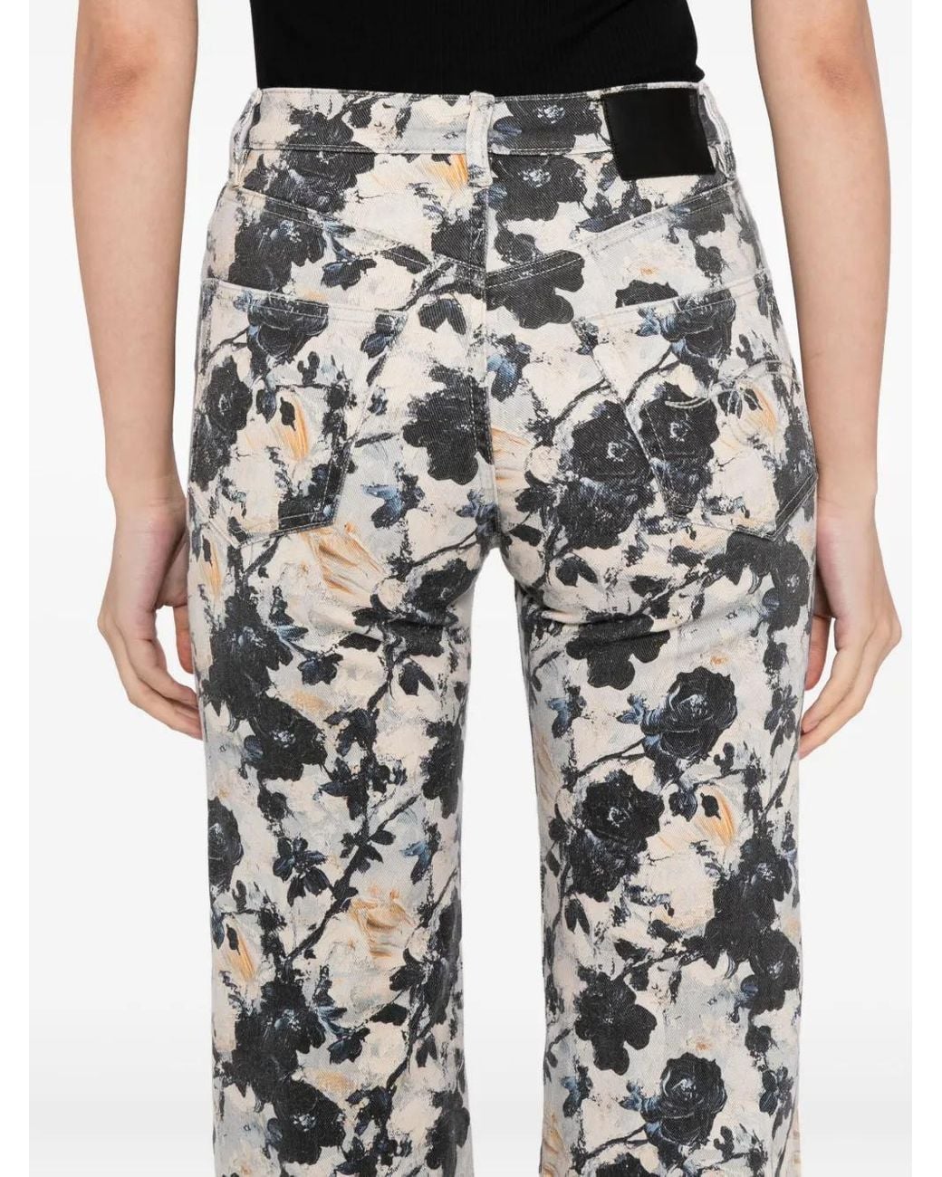 R13 White Charlotte Flared Jeans