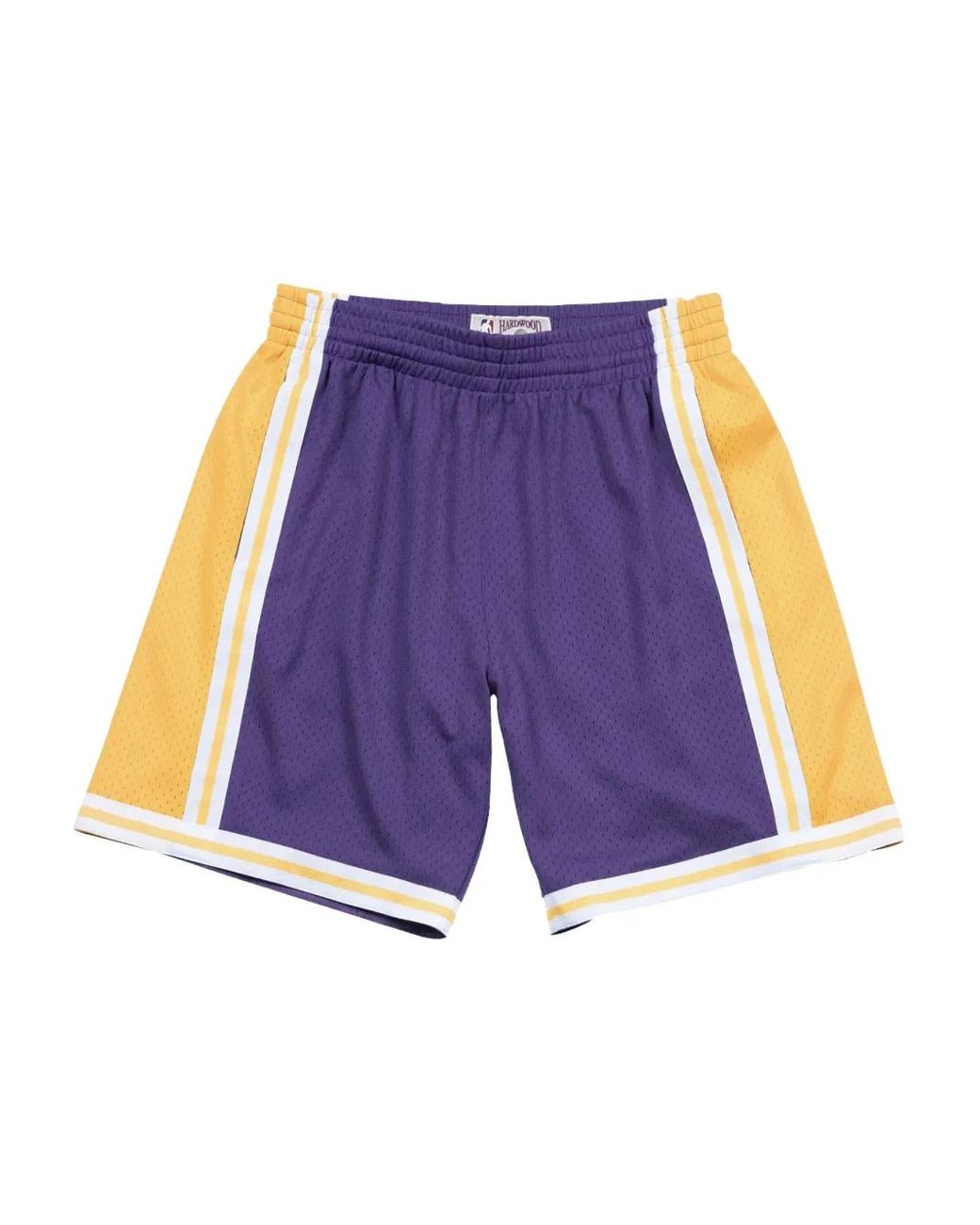 Mitchell & Ness Purple X Nba La Lakers 84-85 Swingman Road Shorts for men