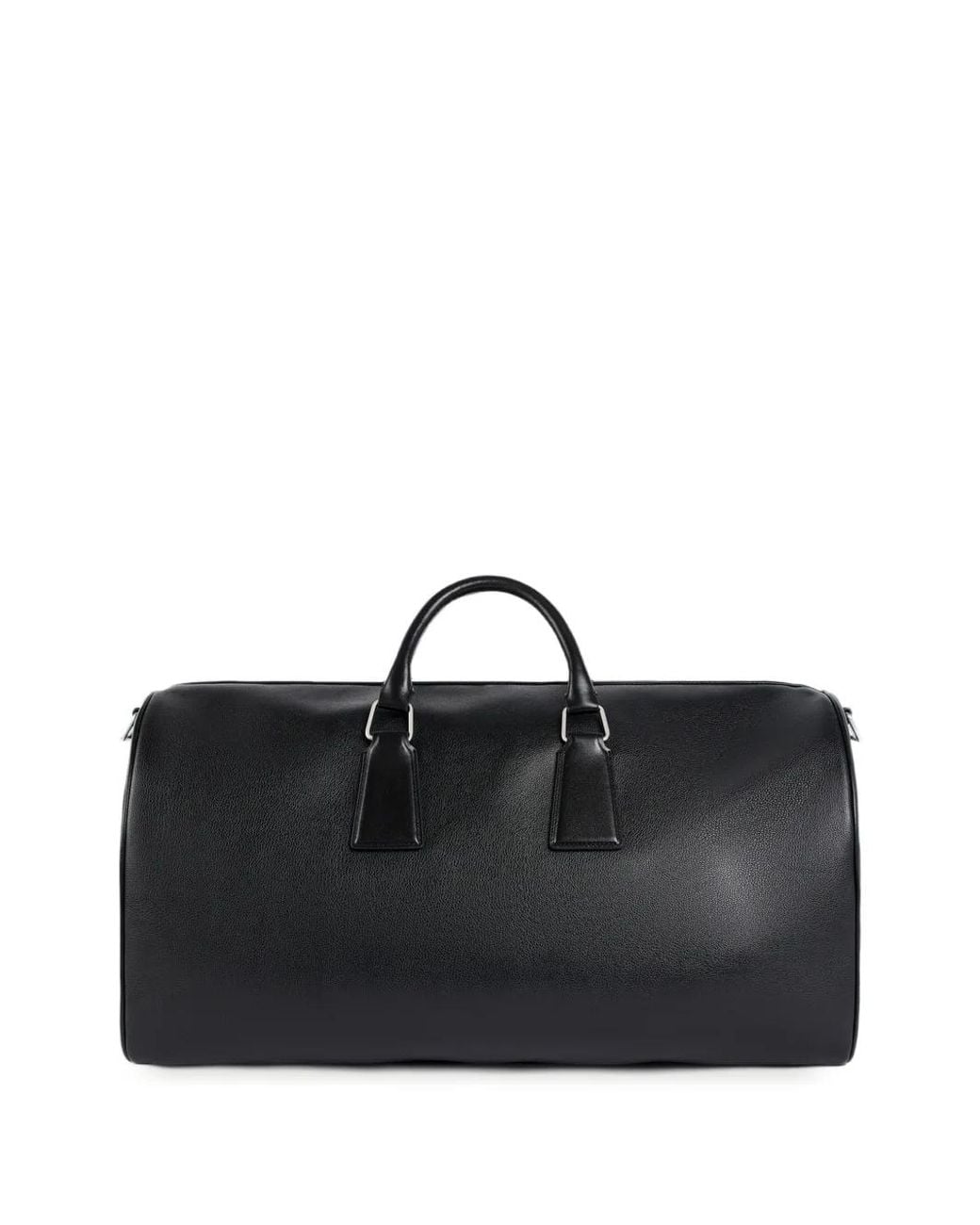 Sandro Black Reconstituted Leather Holdall for men