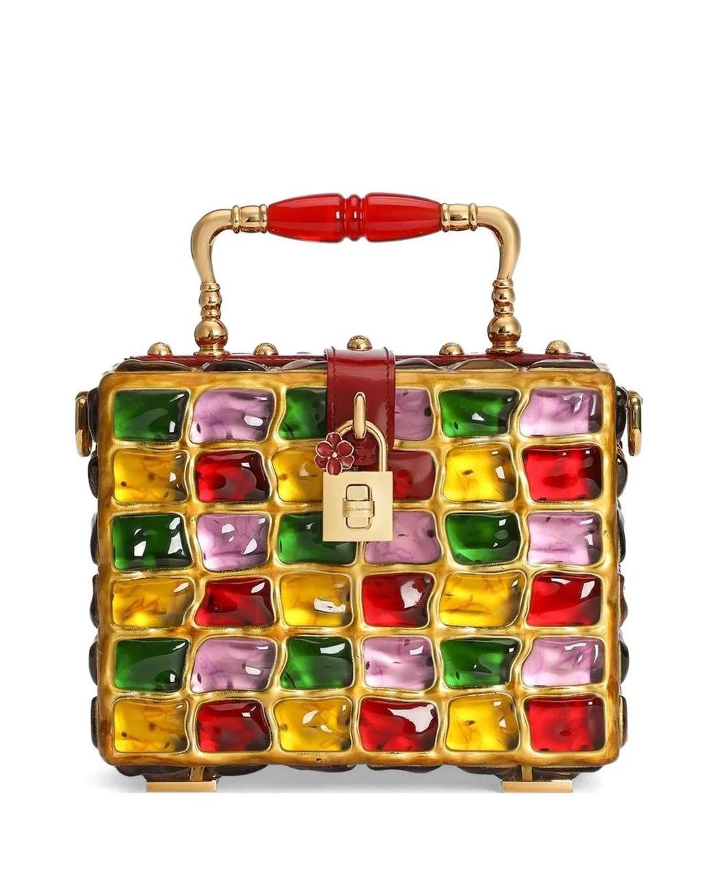 Dolce & Gabbana Metallic Dolce Box Handbag