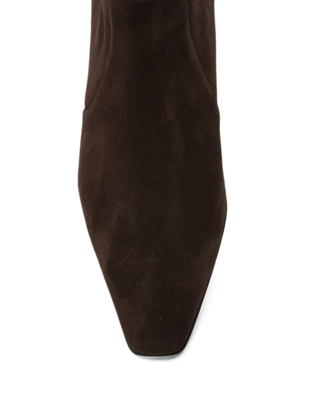 Stuart Weitzman Black Stassi Suede Ankle Boots