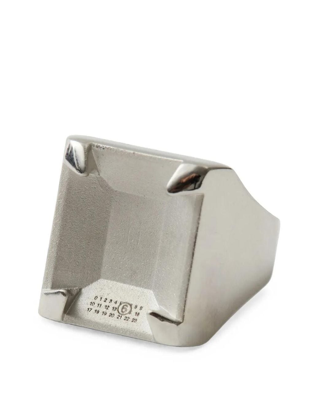 MM6 by Maison Margiela Gray Unexisting-Stone Ring