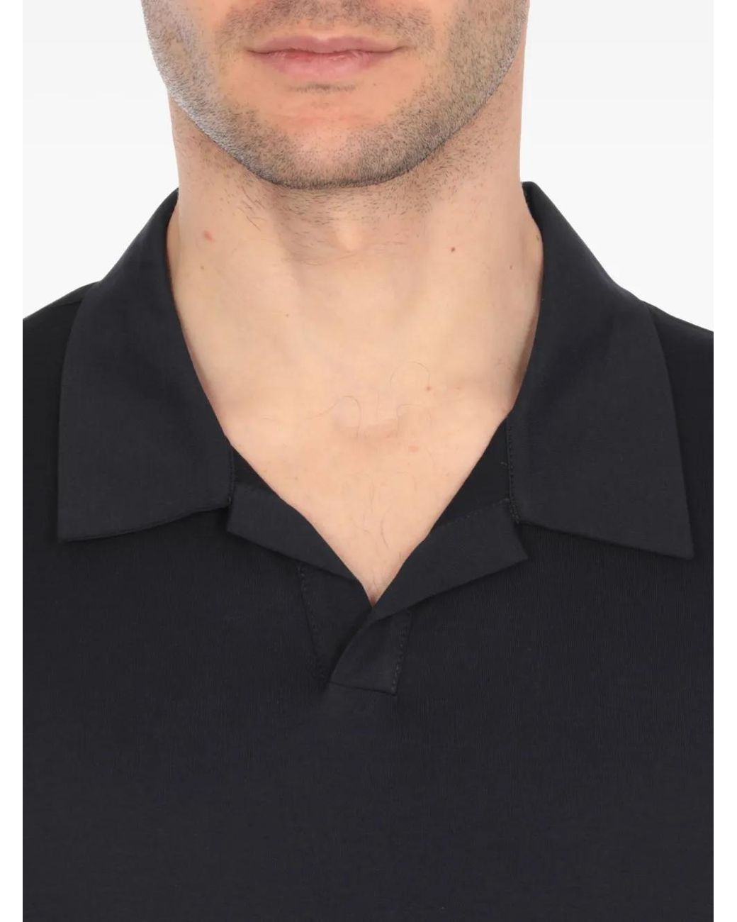 T-Shirt Con Scollo A V di Dondup in Blue da Uomo