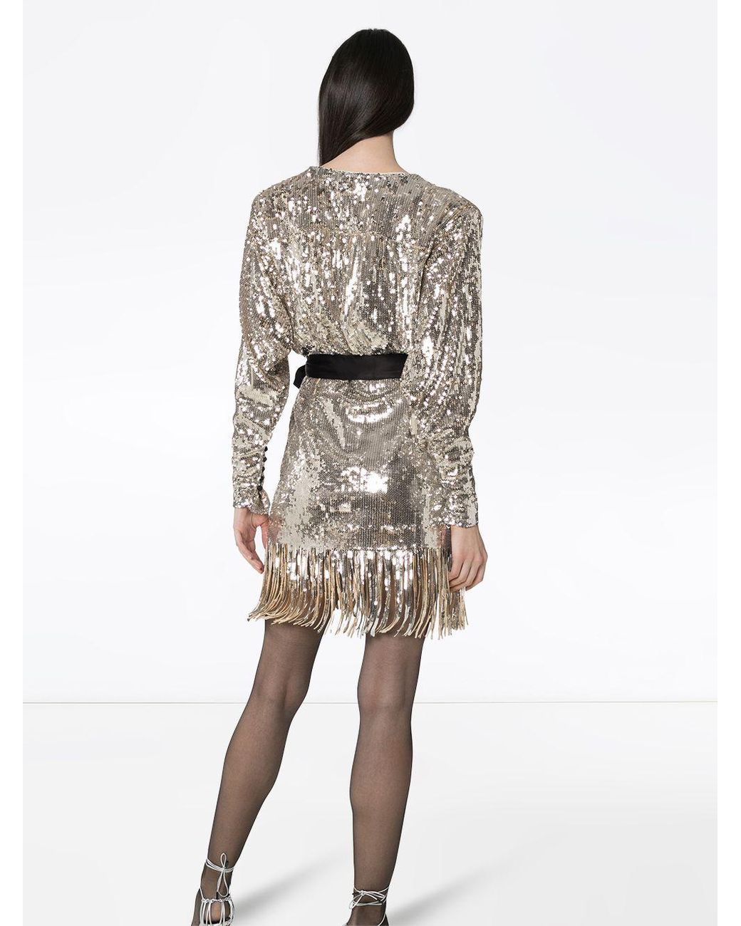 ROTATE BIRGER CHRISTENSEN Samantha Dress in Metallic | Lyst