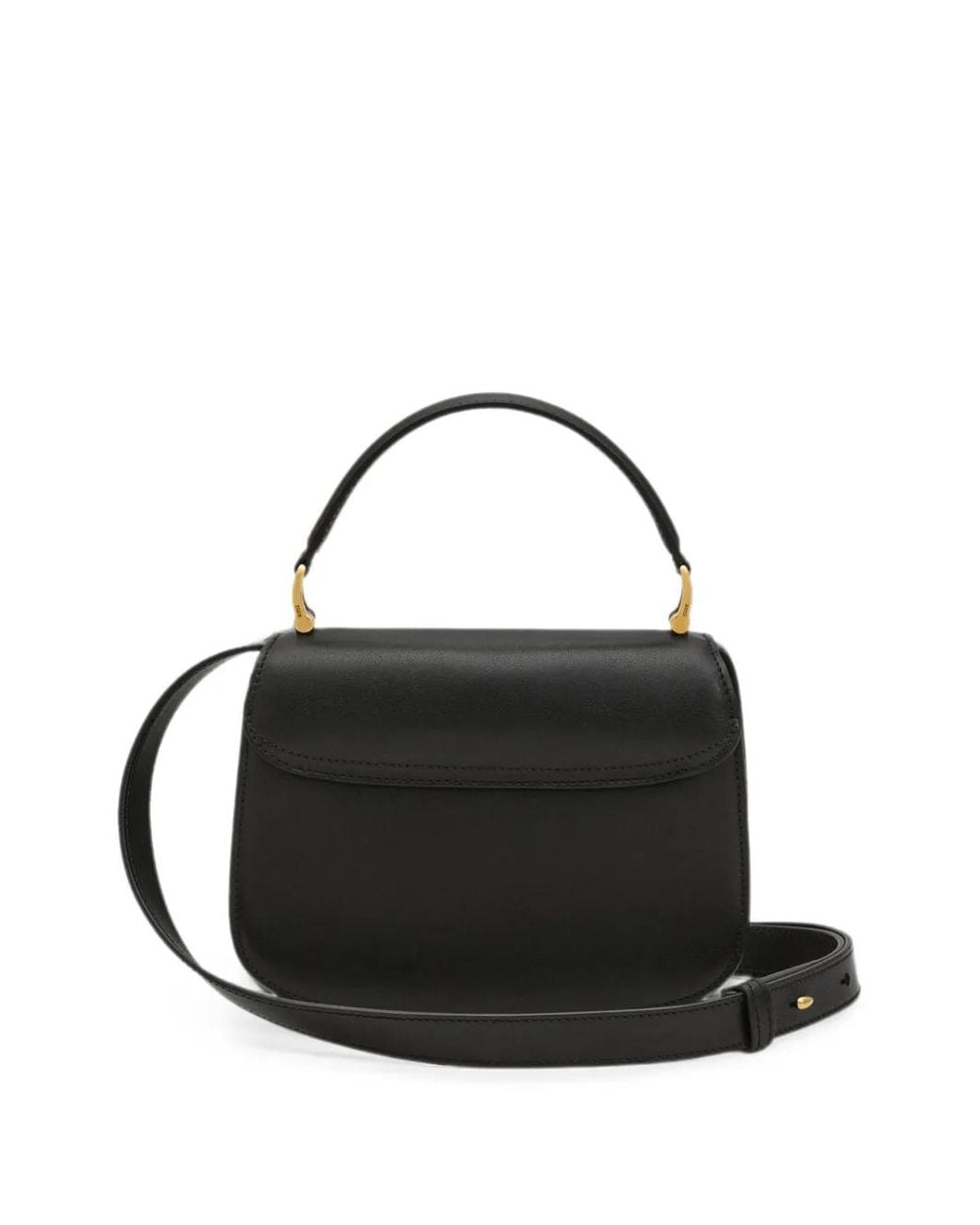 AMI Black Cowhide Leather Paris Paris Top Handle Bag