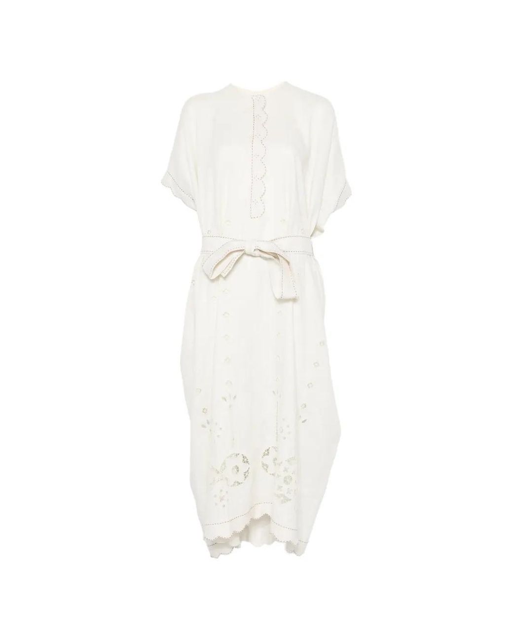 Vita Kin White Sweet Jane Broderie-Anglaise Midi Dress