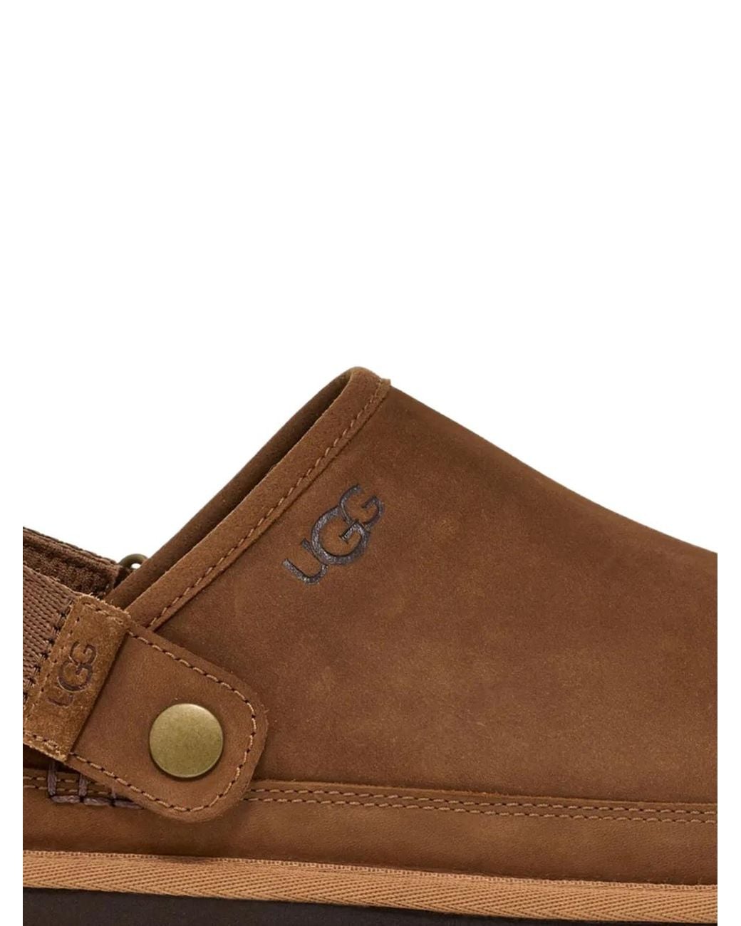 Ugg Brown Strap Clog Boots for men