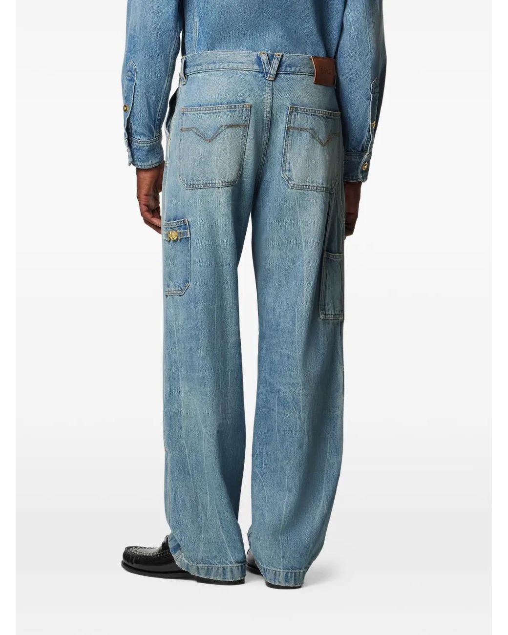 Versace Blue Carpenter Jeans for men